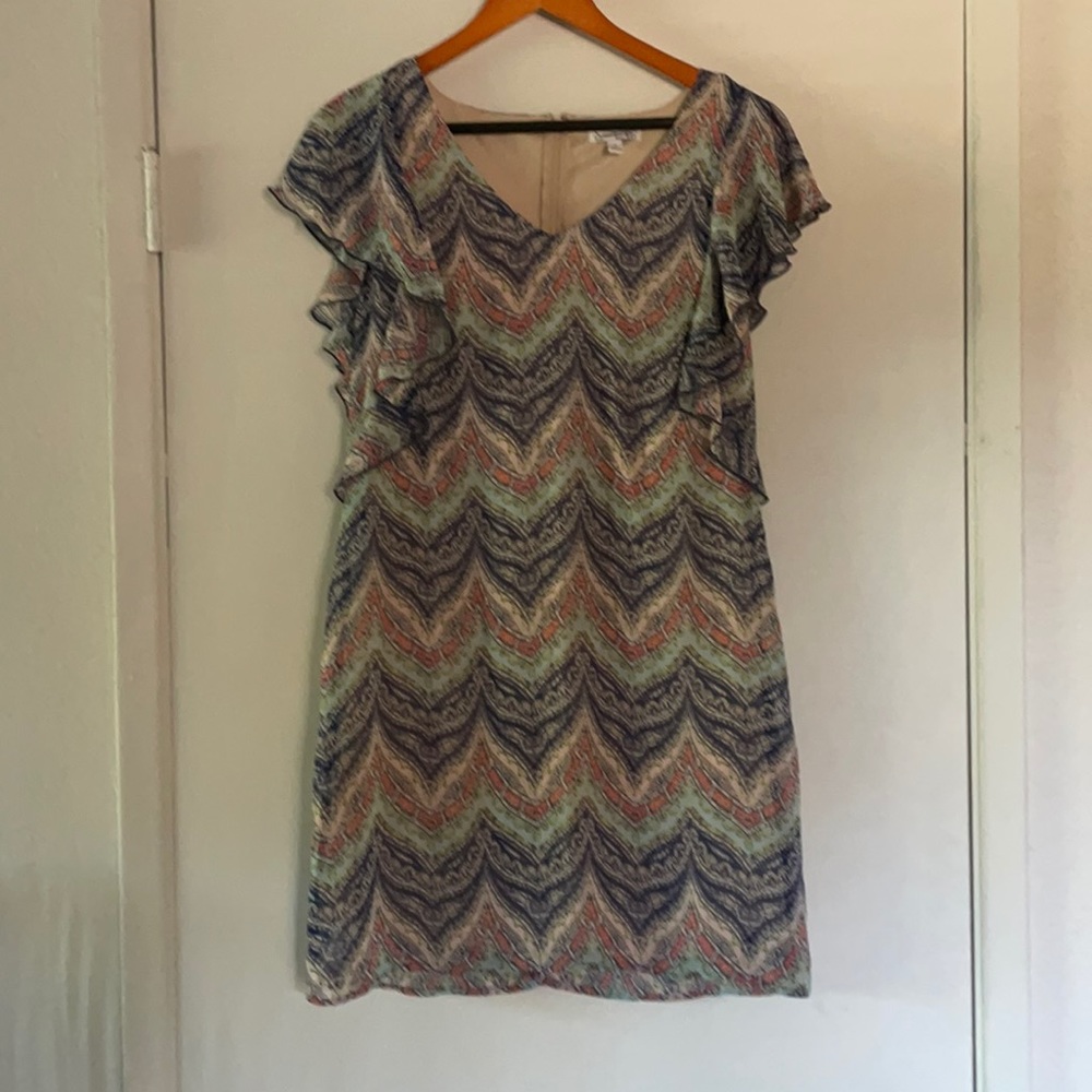 Speechless Shift Dress with Flutter Sleeves Size 9